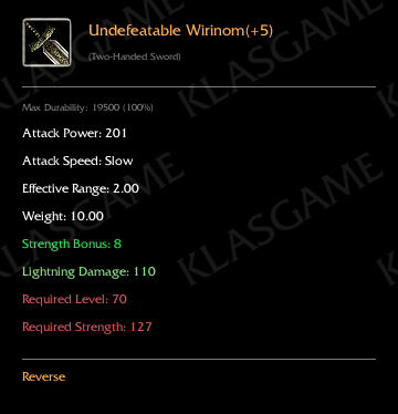 Undefeatable Wirinom(+5)
