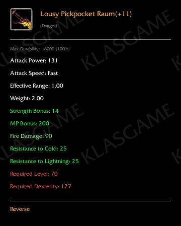 Lousy Pickpocket Raum(+11)