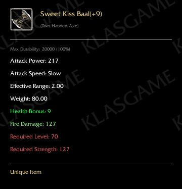 Sweet Kiss Baal(+9)