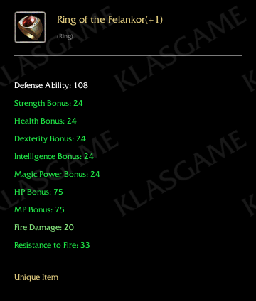 Ring of the Felankor(+1)