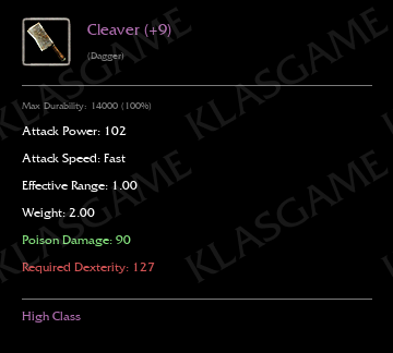 Cleaver (+9)