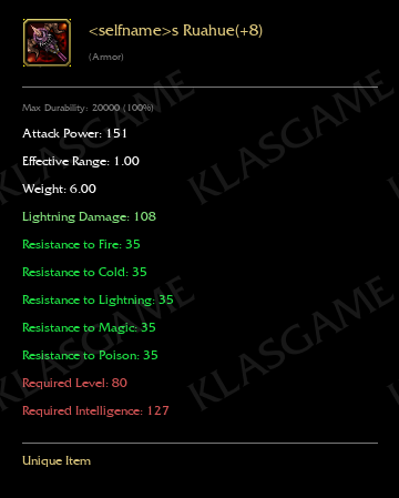 KLASGAMEs Ruahue(+8)