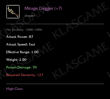 Mirage Dagger (+7)