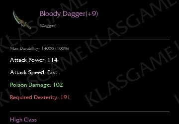 Bloody Dagger(+9)