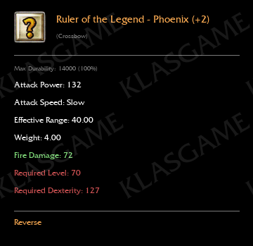Ruler of the Legend - Phoenix (+2)