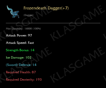 Frozendeath Dagger(+7)