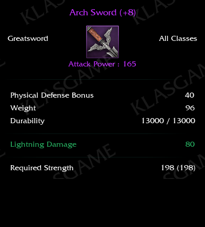 Arch Sword (+8)