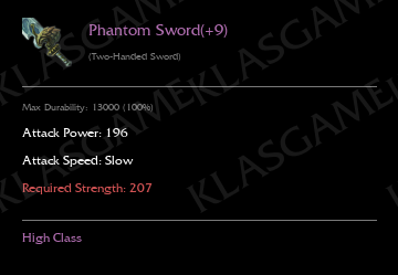 Phantom Sword(+9)