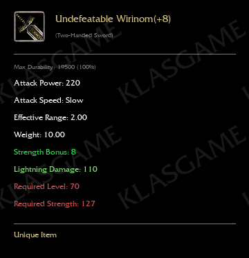 Undefeatable Wirinom(+8)