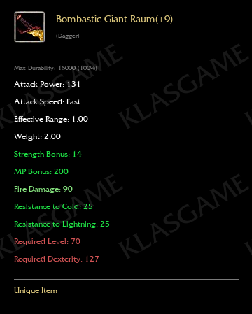 Bombastic Giant Raum(+9)