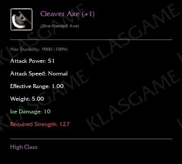 Cleaver Axe (+1)