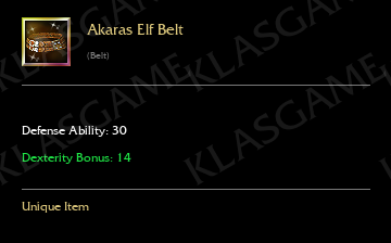 Akaras Elf Belt