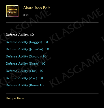 Akara Iron Belt