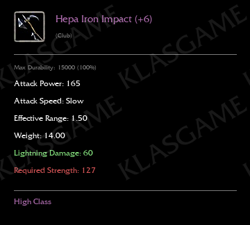 Rebirth Iron Impact (+6)