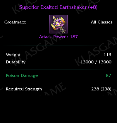 Superior Exalted Earthshaker (+8)
