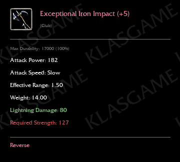 Exceptional Iron Impact (+5)