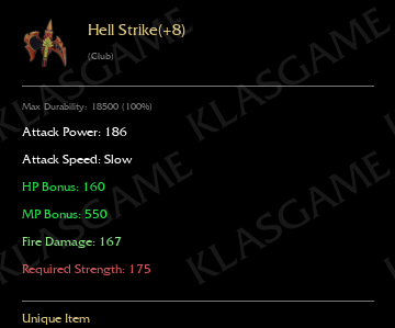 Hell Strike(+8)
