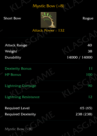 Mystic Bow (+8) ( +10 eşya )