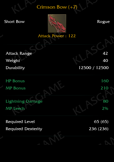Crimson Bow (+7)