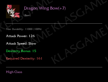 Dragon Wing Bow(+7)
