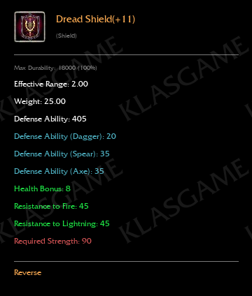 Dread Shield(+11)