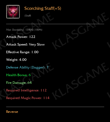 Scorching Staff(+5)
