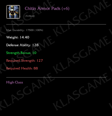 Chitin Armor Pads (+6)