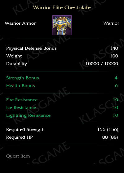 Warrior Elite Chestplate