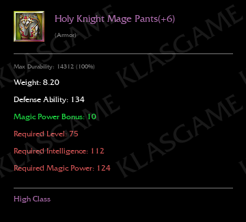 Holy Knight Mage Pants(+6)