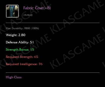 Fabric Coat(+8)