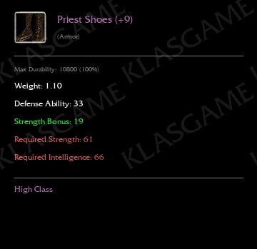 Priest Shoes (+9)