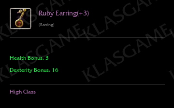 Ruby Earring(+3)