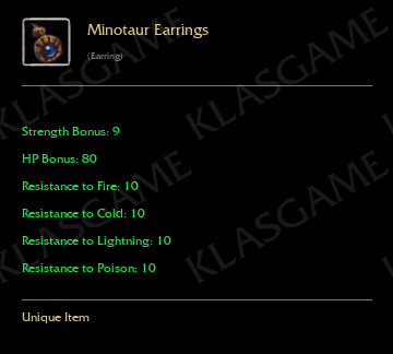 Minotaur Earrings ( +1 eşya )