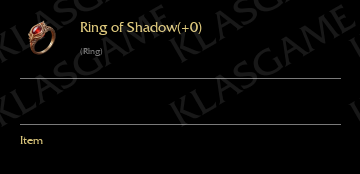 Ring of Shadow(+0)