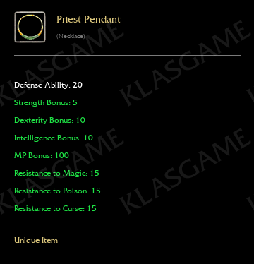 Priest Pendant