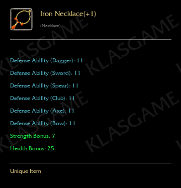 Iron Necklace(+1)