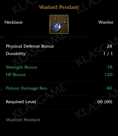 Warlord Pendant