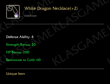White Dragon Necklace(+2)