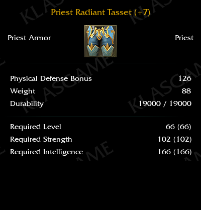 Priest Radiant Tasset (+7)