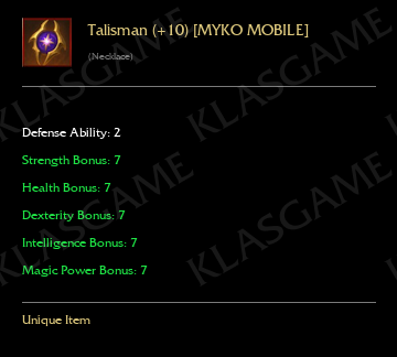 Talisman (+10) [MYKO MOBILE]