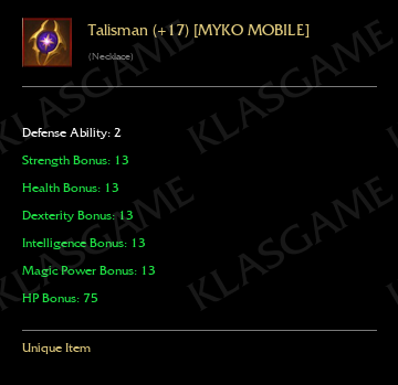 Talisman (+17) [MYKO MOBILE]